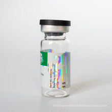 Custom printing hologram 10ml vial glass bottle label for pharmaceutical packaging